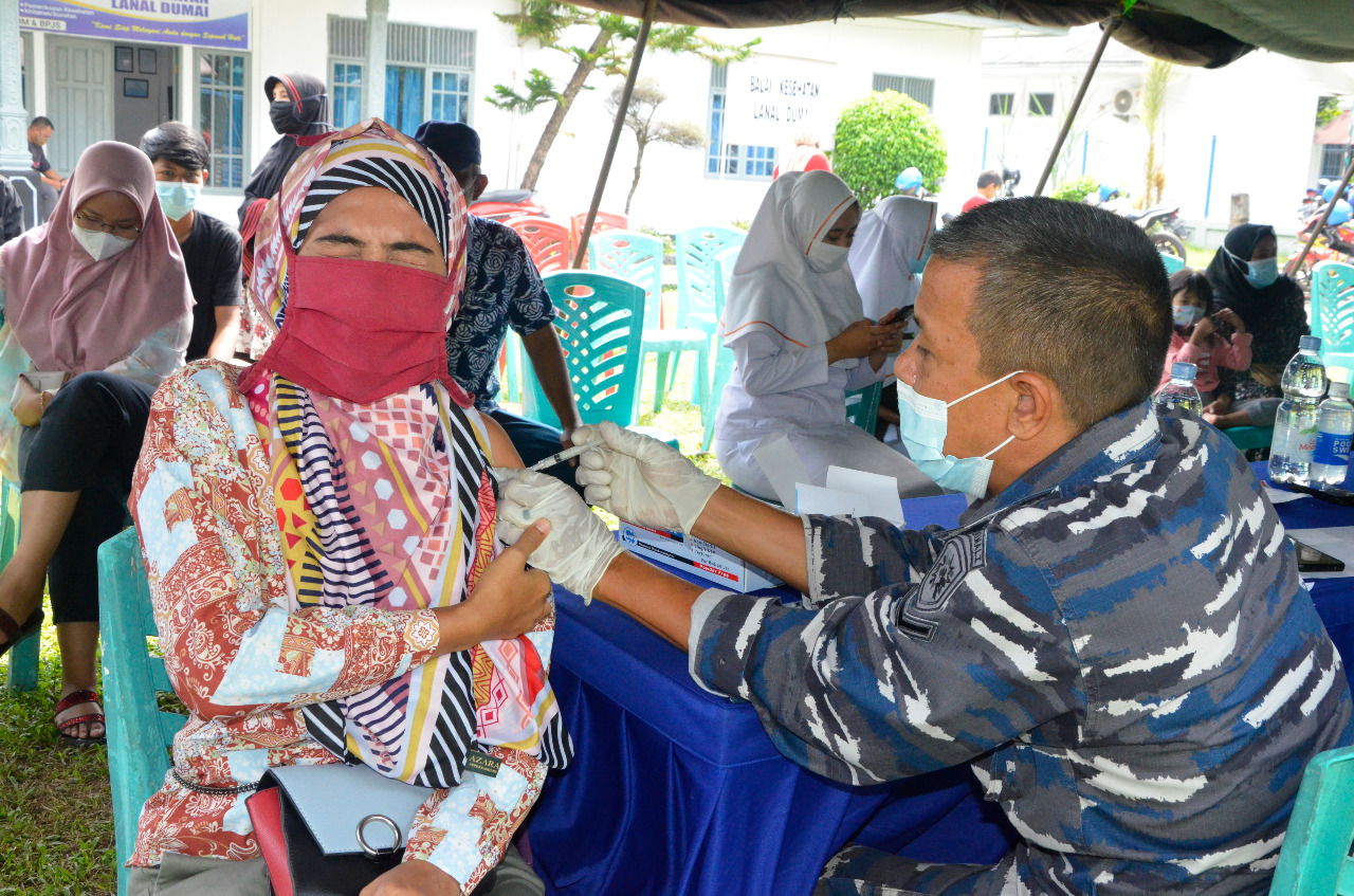 Lanal Dumai Gelar Serbuan Vaksin Tahap II