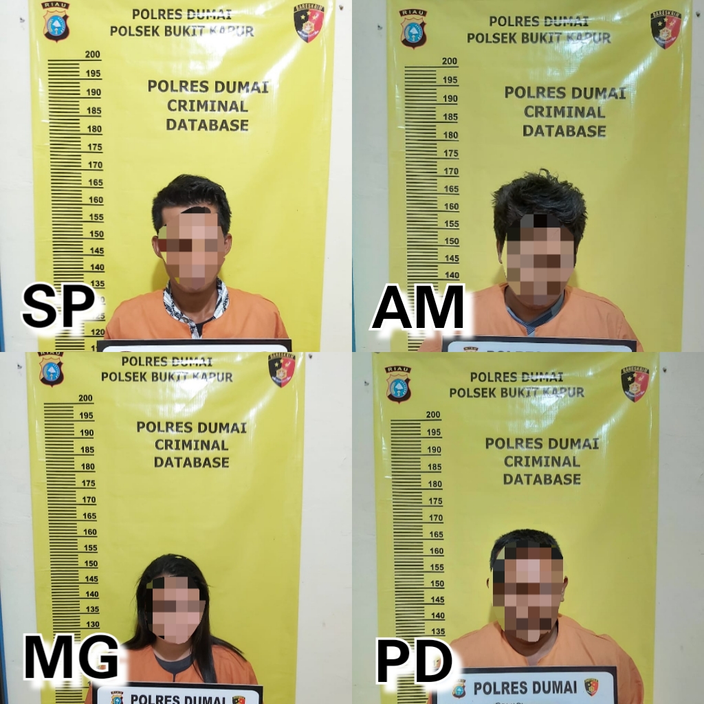 Polsek Bukit Kapur Dumai Amankan Pelaku Judi Tembak-tembak Ikan