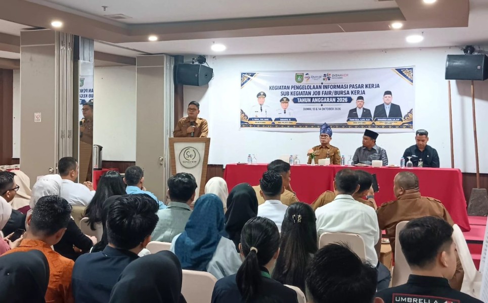 Disnaker Dumai Buka 522 Lowongan Kerja di Job Fair 2026, Libatkan 27 Perusahaan