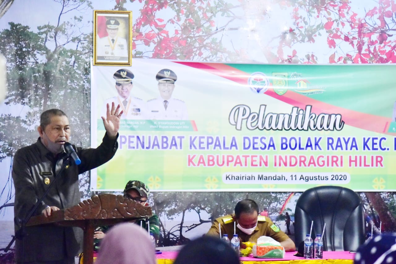 Wabup Lantik Pj Kades Bolak Raya