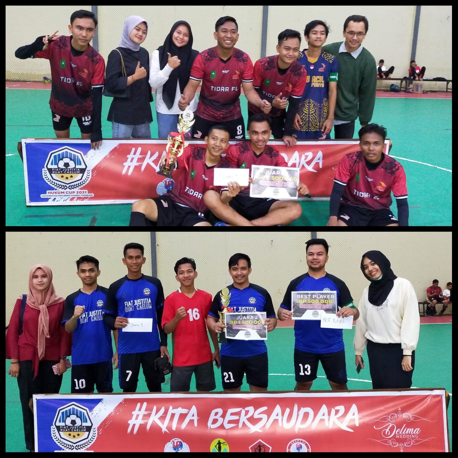 Fakultas Hukum Universitas Pahlawan Sukses menggelar Turnamen Futsal Hukum CUP 2021