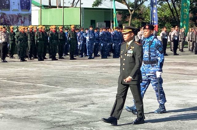 Dandim 0320/Dumai Pimpin Upacara HUT TNI Ke-72 Tahun 2017