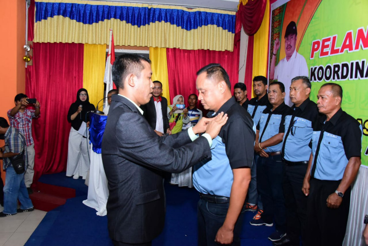 Koordinator KONI Kecamatan Mandau Dilantik