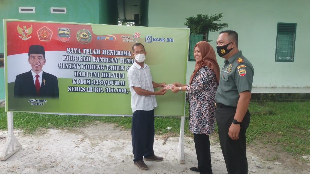 Hari Ketiga, Makodim 0320/Dumai Siap Menyambut 1200 Penerima BLT Minyak Goreng