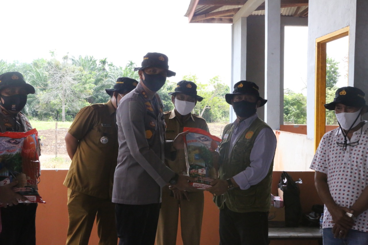 Polres Dumai Laksanakan Gerakan Penanaman Palawija Dalam Rangka Meningkatkan Ketahanan Pangan