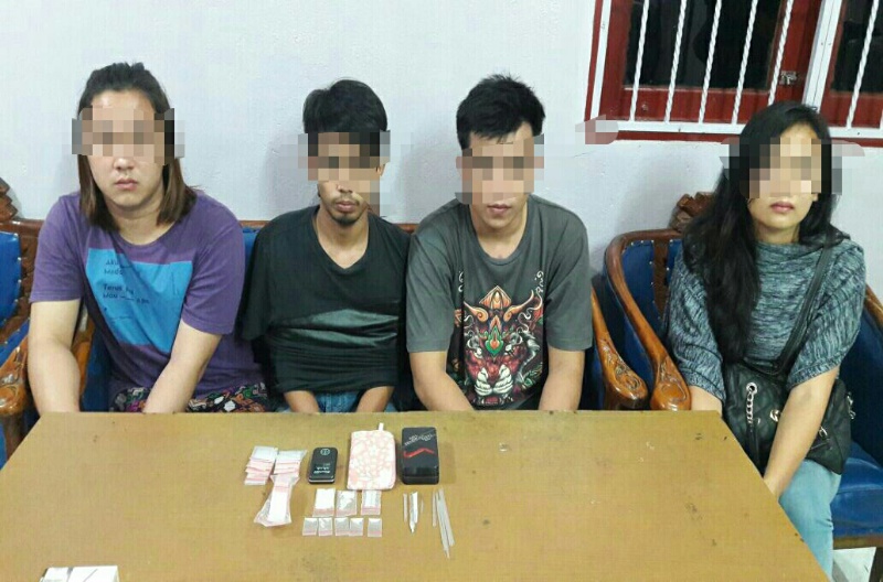 Polsek Mandau Amankan 4 Pemuja Sabu di Duri