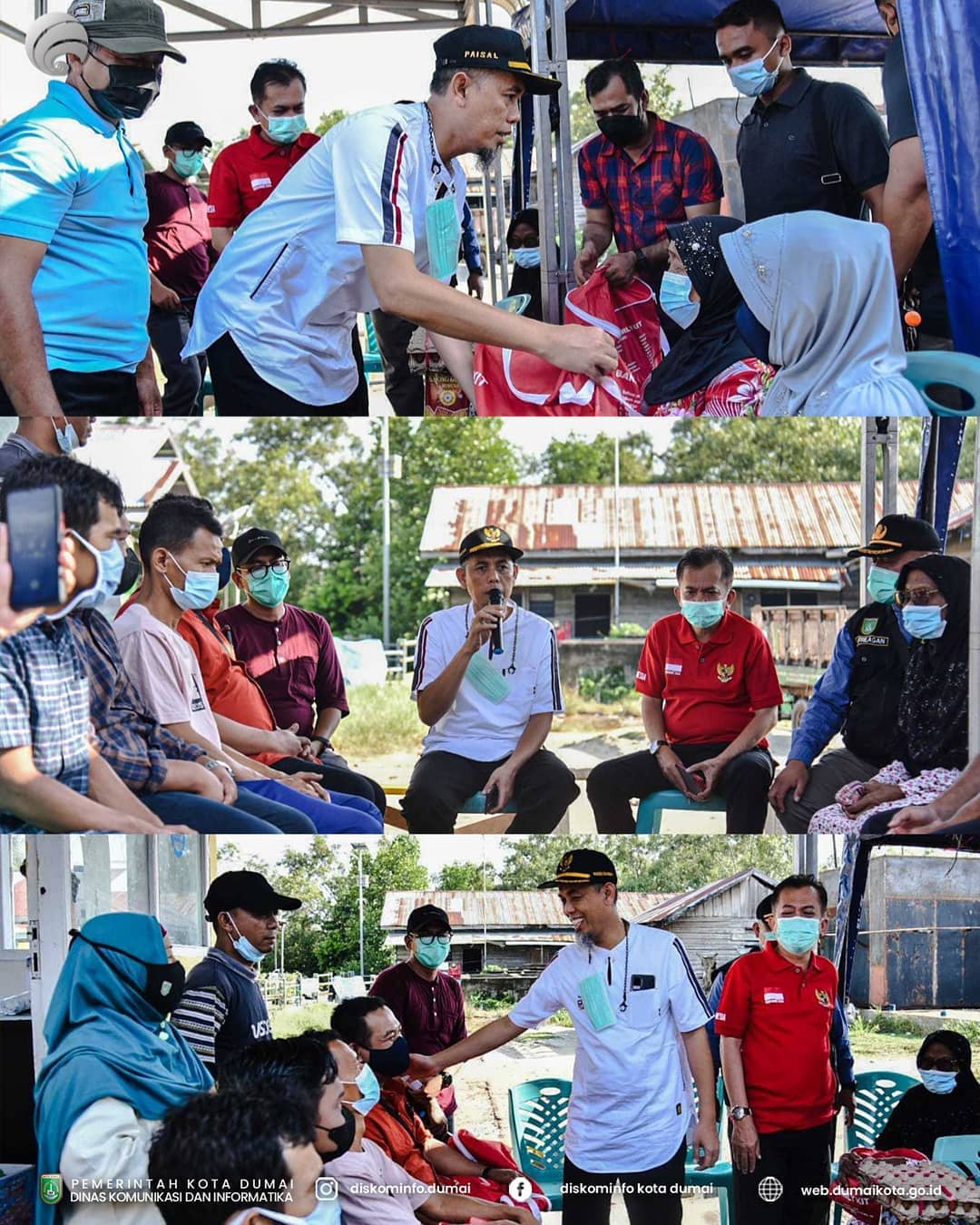 Walikota Dumai Serahkan Bantuan Kepada Korban Kebakaran di Cendrawasih