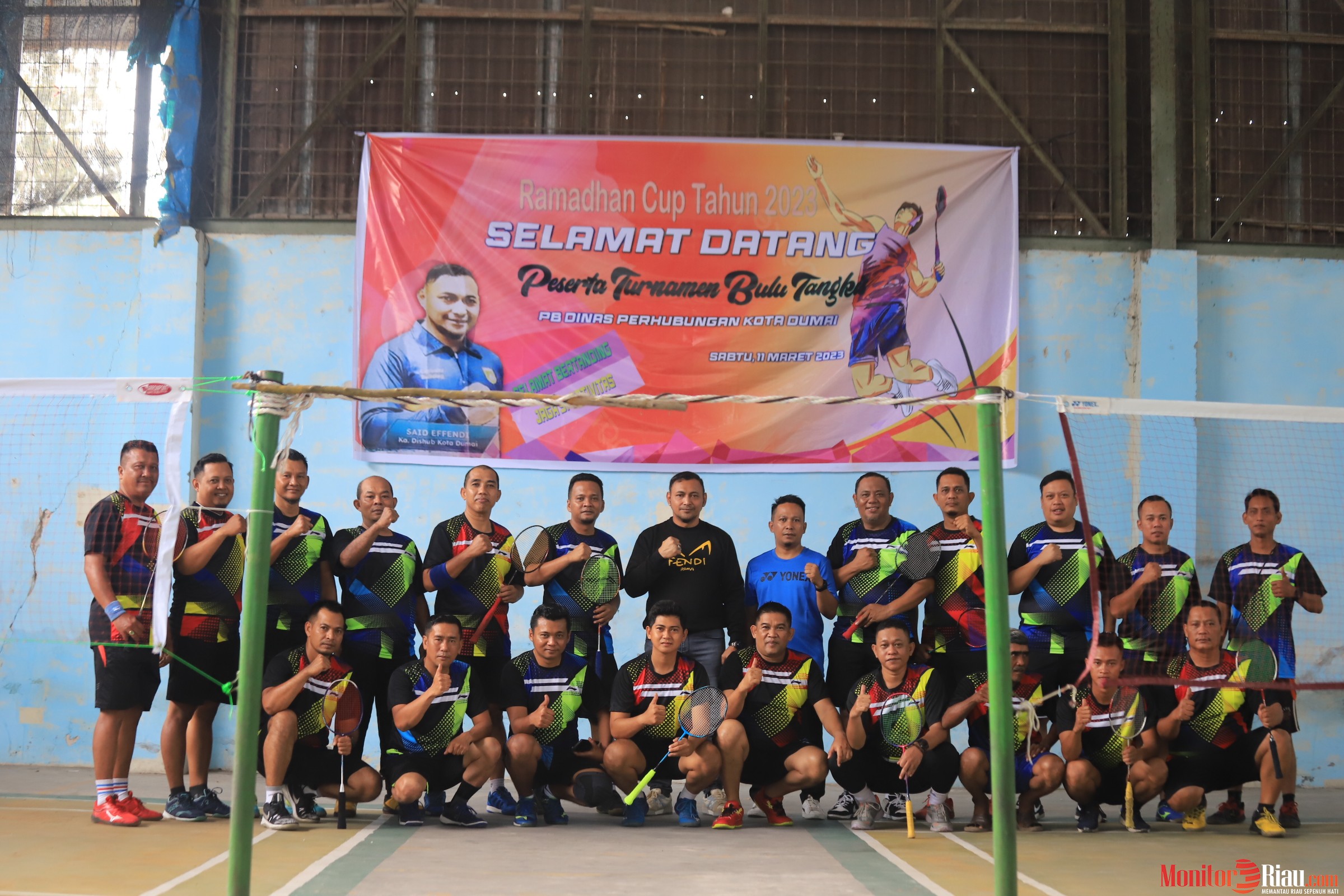 Diikuti 28 Atlet, Kadishub Buka Turnamen Badminton Antar Dinas Perhubungan Kota Dumai