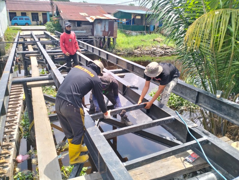Progres Jembatan Merah Putih Presisi Dumai Capai Tahap Akhir di Sejumlah Lokasi