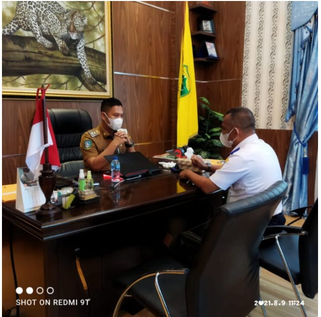 Bahasa Pembukaan Blocking Area, Wakil Bupati Lingga Lakukan Pertemuan Dengan Kadishub