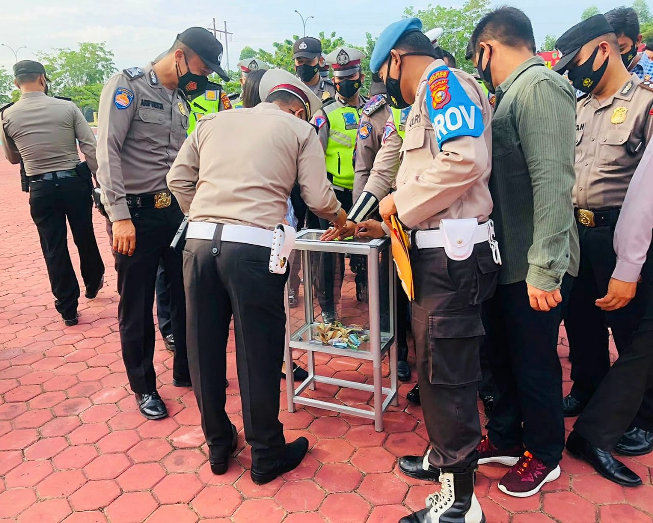 Bulan Ramadan, Polres Rohil Gelar Aksi Dinasi Seribu Rupiah