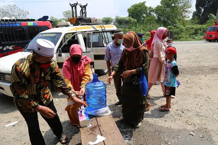 Dishub Labuhanbatu Lakukan Pengawasan Warga yang Masuk dan Keluar Rantauprapat