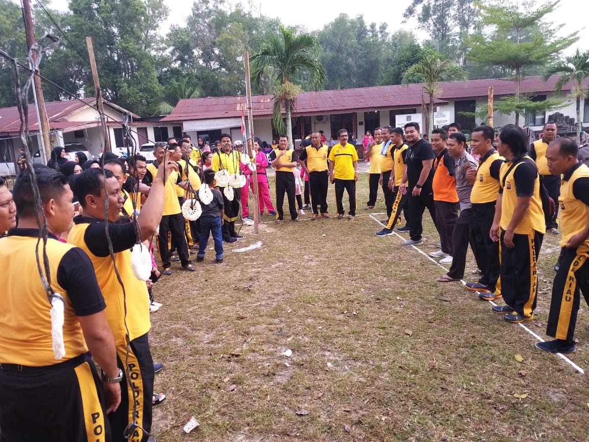 Meriahkan HUT RI ke-74 Polsek Mandau Gelar Family Gathering