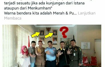 Netizen Ribut Komentari Latar Belakang Foto Presiden Jokowi dan Wapres di Lapas Tembilahan