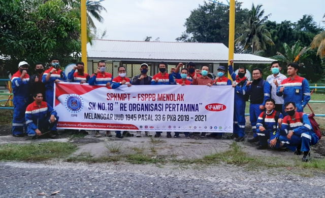 SP-KMT Menolak Wacana Restrukturisasi dan IPO PT Pertamina (Persero)