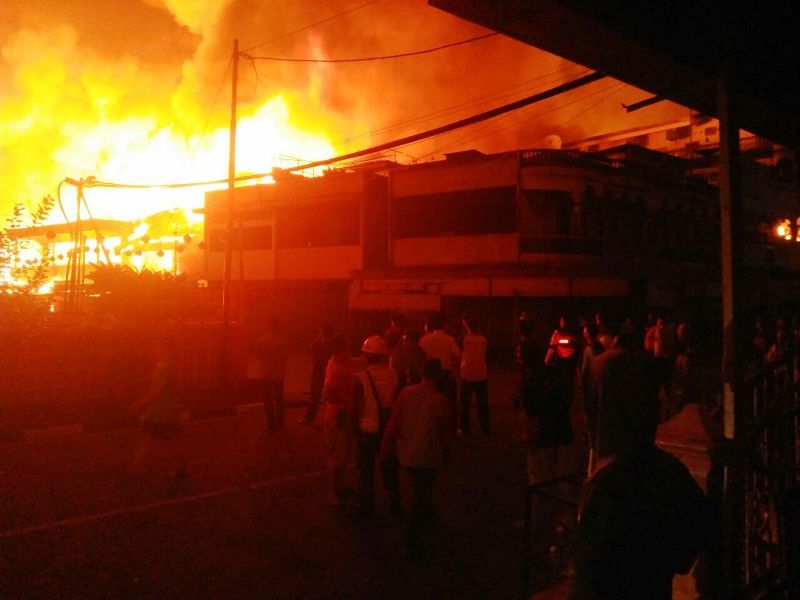 Kawasan Pecinan Siak Terbakar, 70 Ruko Ludes