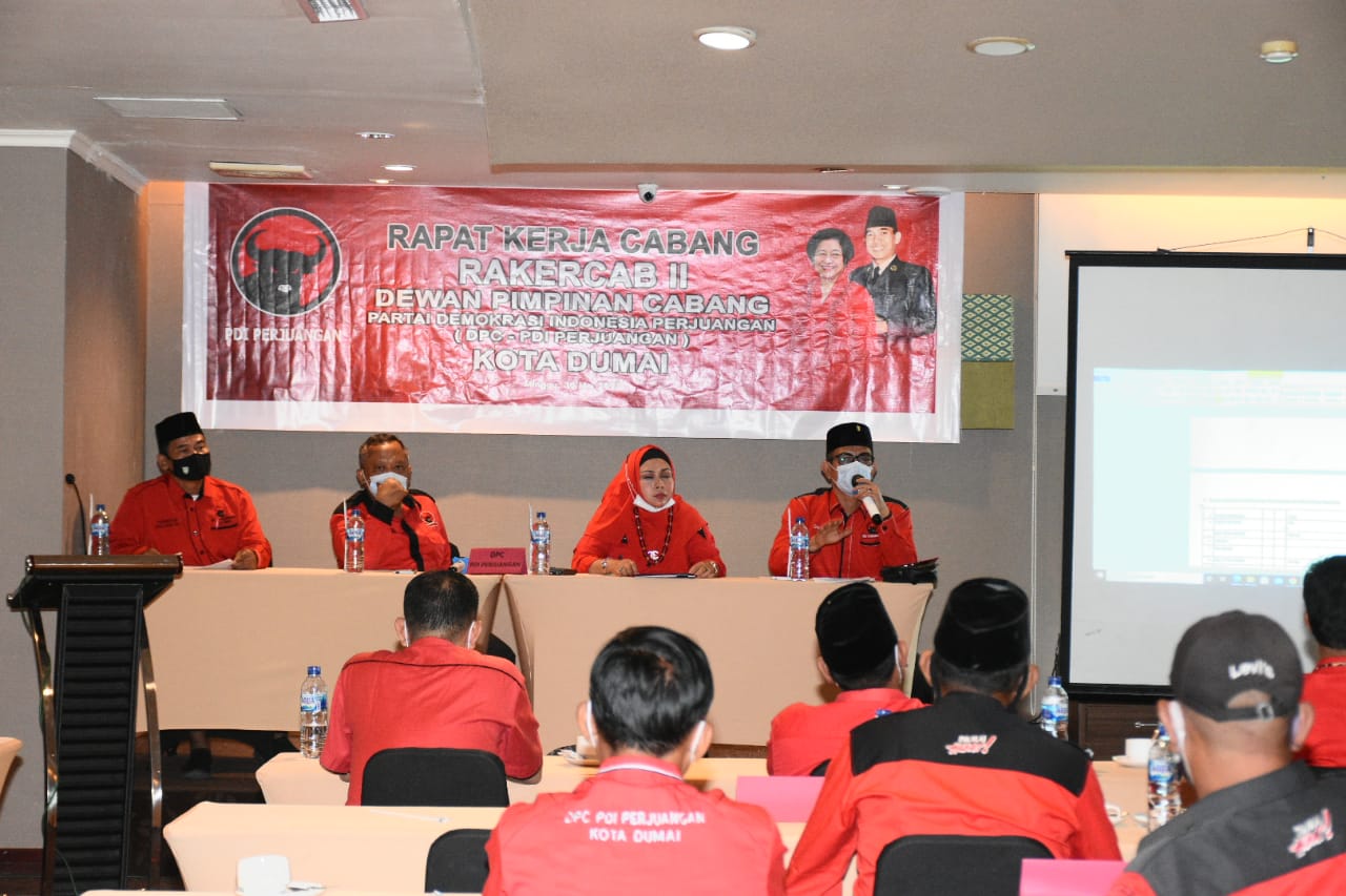 Gelar Rakercab, PDI Perjuangan Dumai Matangkan Strategi dan Program Pemenangan Pemilu 2024