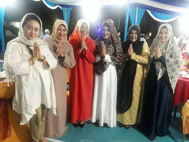 Lenny Gusry Buka Puasa Bersama di Lanal Dumai