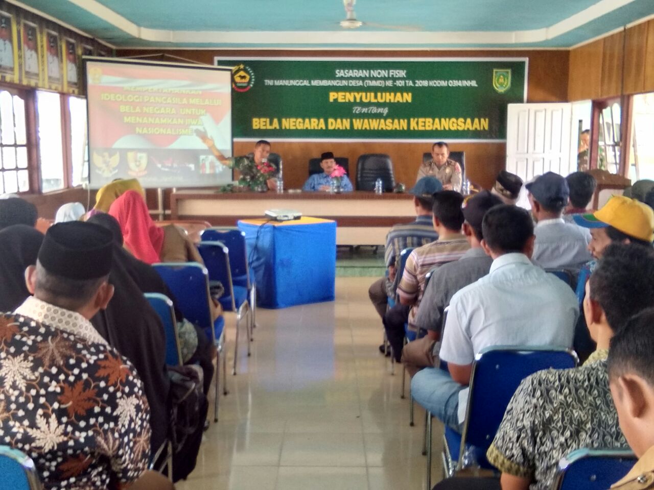 Satgas TMMD Ke-101 Kodim 0314/Inhil Gelar Penyuluhan dan Sosialisasi Kepada Masyarakat