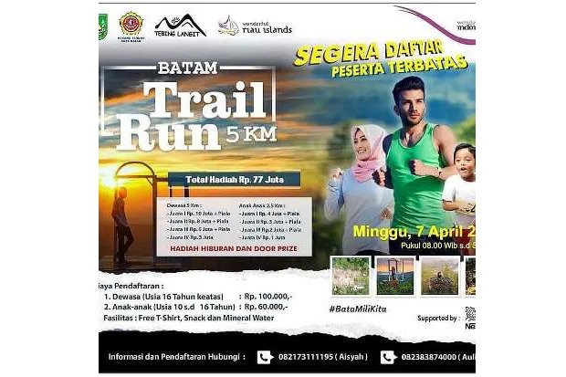 Pelari Kenya dan Pelari Asing Lainnya Akan Tampil di Batam Trail Run 5K