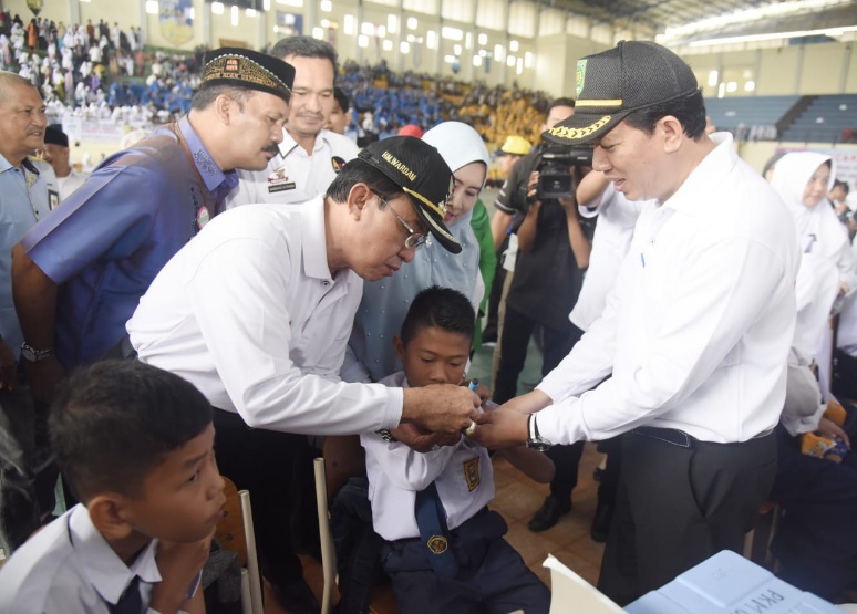 Bupati Inhil Hadiri Pencanangan MR