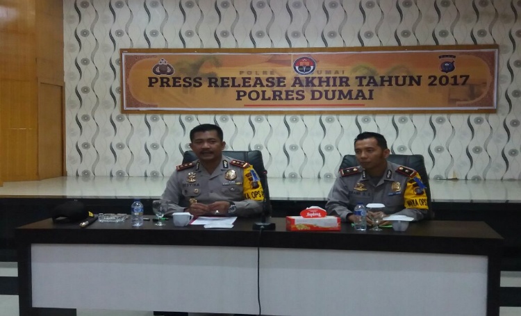 Kapolres Dumai Klaim Angka Kejahatan Menurun Sepanjang 2017