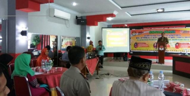Jelang Pileg dan Pilpres 2019, KPU Inhu Gelar Sosialisasi