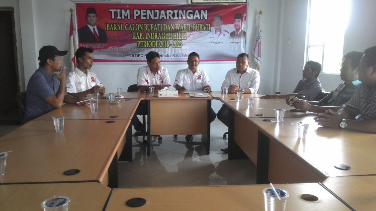 Julak Aqil Kembali Daftarkan Diri Ikuti Penjaringan Balon Bupati Inhil, Kali Ini di Partai Gerindra
