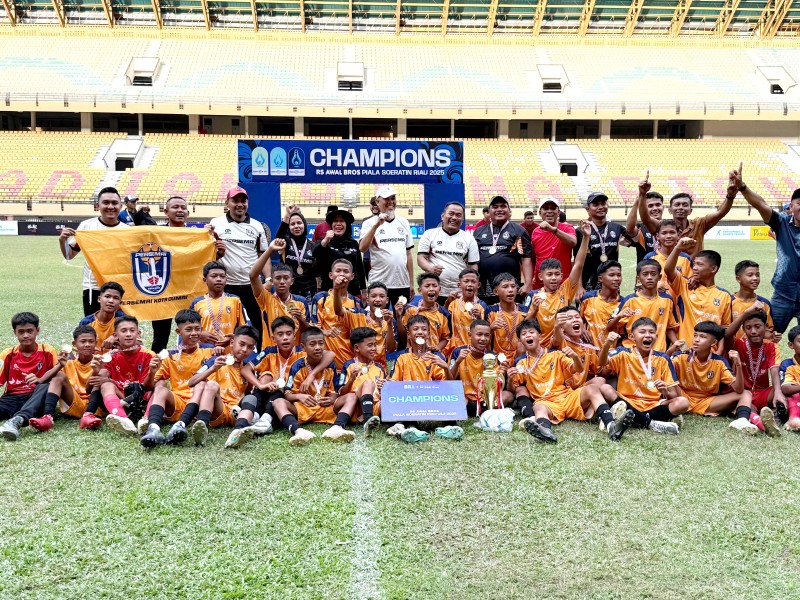 Dramatis! Persemai Kota Dumai Juara Piala Soeratin U-13 Zona Riau
