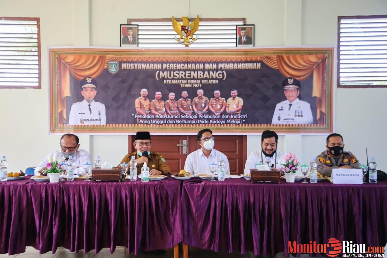 Wawako Dumai Buka Musrenbang Kecamatan Dumai Selatan Tahun 2021
