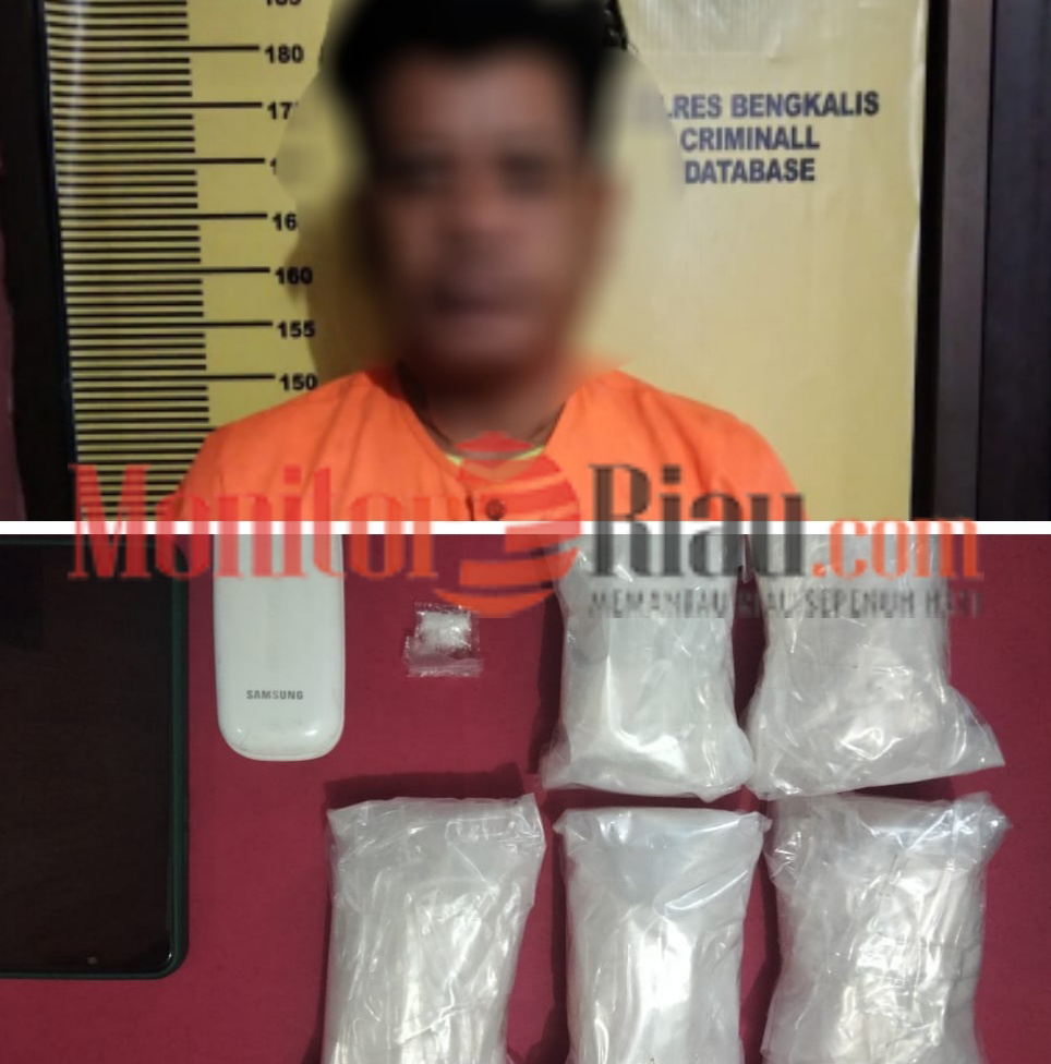 Team Satres Narkoba Polres Bengkalis Berhasil Bekuk Bandar dan Sabu Seberat Setengah Kilo