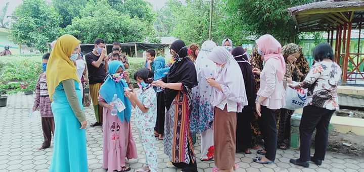 DWP Diskominfo Labuhanbatu Mengadakan Bakti Sosial di Panti Asuhan Al-Arif