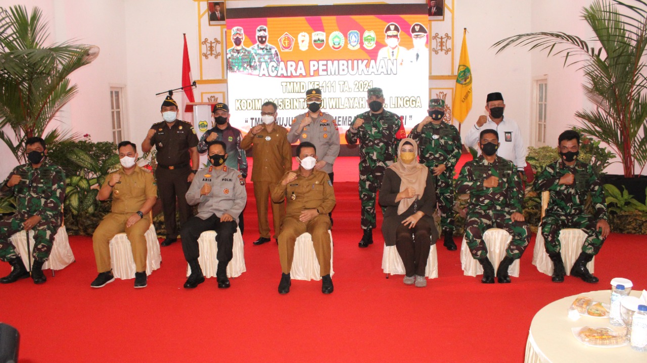 Danlantamal IV Hadiri Acara Pembukaan TMMD ke-111 di Gedung Nasional Dabo Singkep
