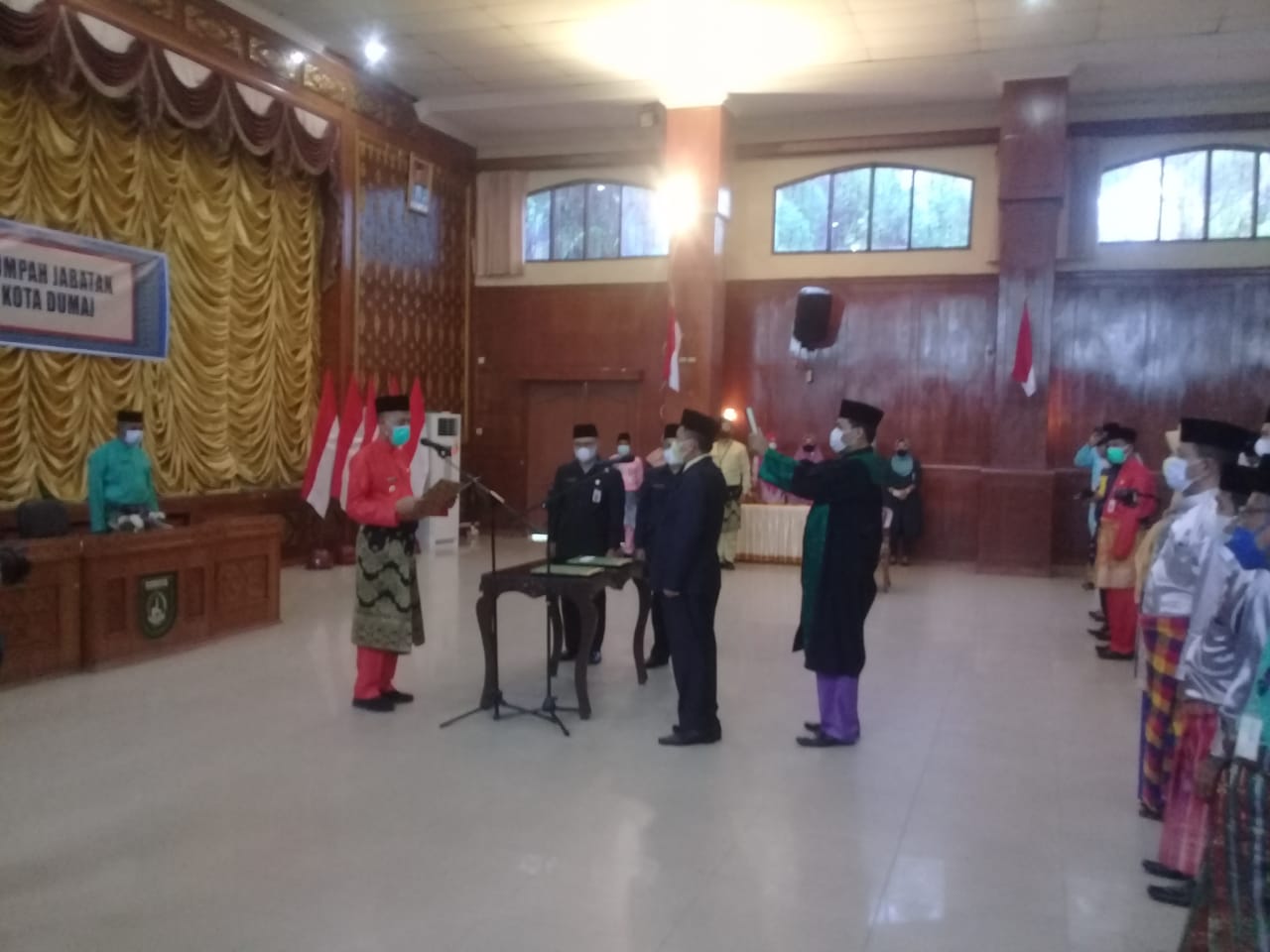 Walikota Hadiri Pelantikan Penjabat Sekda Kota Dumai