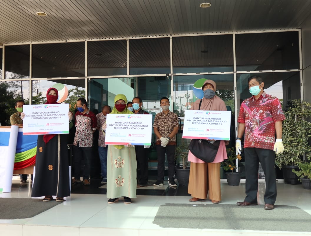 Jelang Idul Fitri, Pelindo 1 Cabang Dumai Bagikan 1.068  Paket Sembako