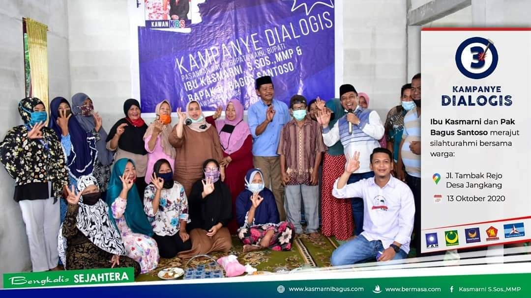 Ratusan Relawan KBS Bergerak Kuasai Bengkalis Menangkan pasangan Kasmarni-Bagus Santoso