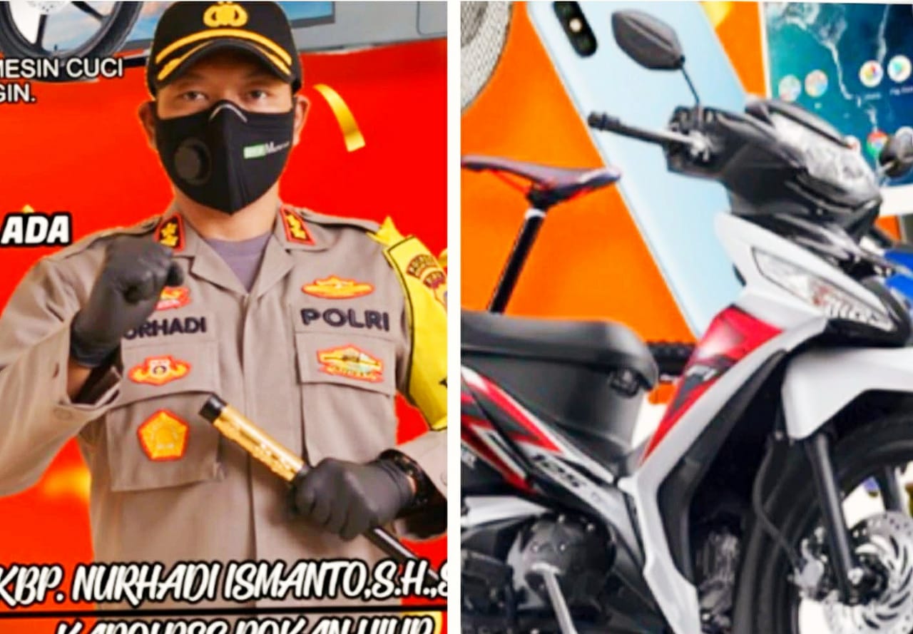 Ayo Ikut Vaksin, Ada Doorprize Sepeda Motor Merk Supra X di Polres Rohil