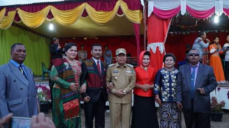 Bupati Sukiman Hadiri Perayaan Natal Marga Batak di Mahato