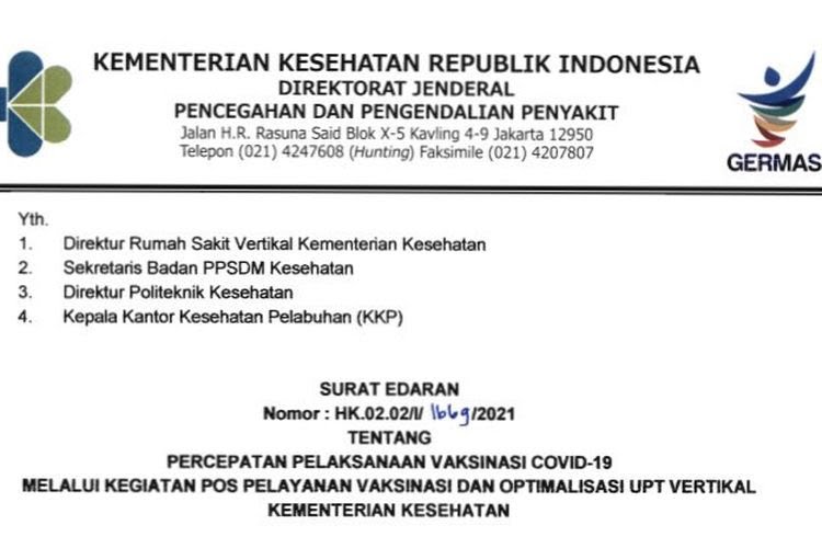 Kebut Vaksinasi COVID-19, Kemenkes Perluas Pos Pelayanan