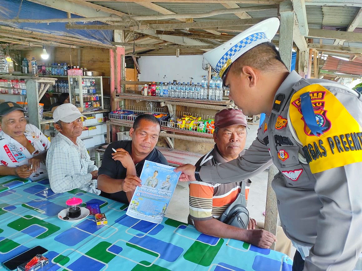 Satlantas Polres Rohil Gencar Sosialisasi Tertib Berlalu Lintas