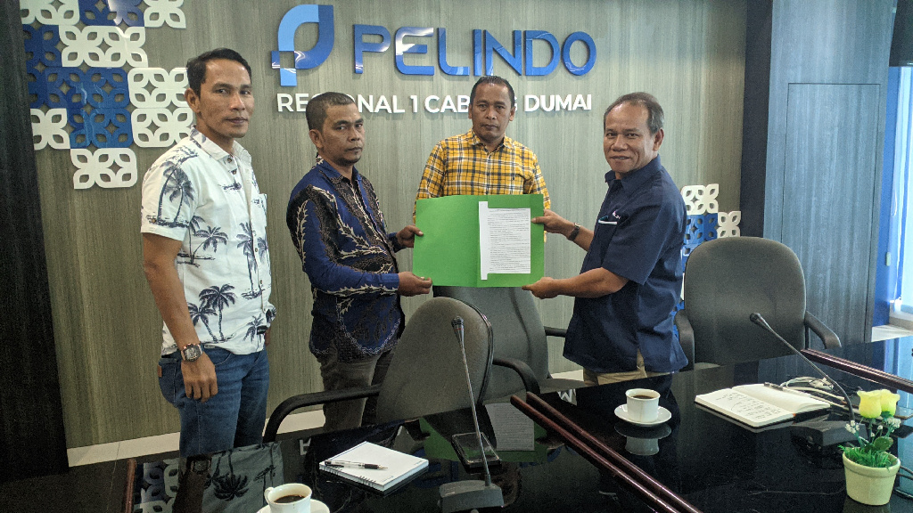 Aliansi Pemuda dan Masyarakat Tempatan Kota Dumai Temui Manajemen PT Pelindo Cabang