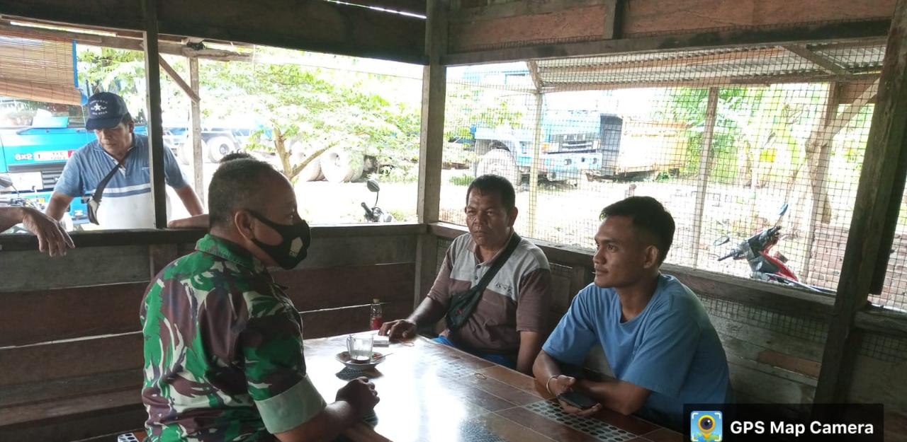 Himbauan Danramil/02 Kepada Masyarakat Untuk Cegah Karhutla