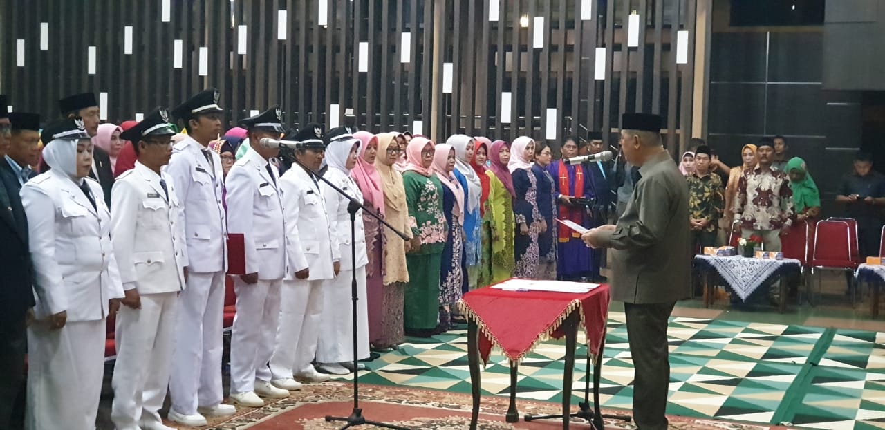 Wabup Lantik dan Kukuhkan Pejabat Eselon IV Pemkab Inhil