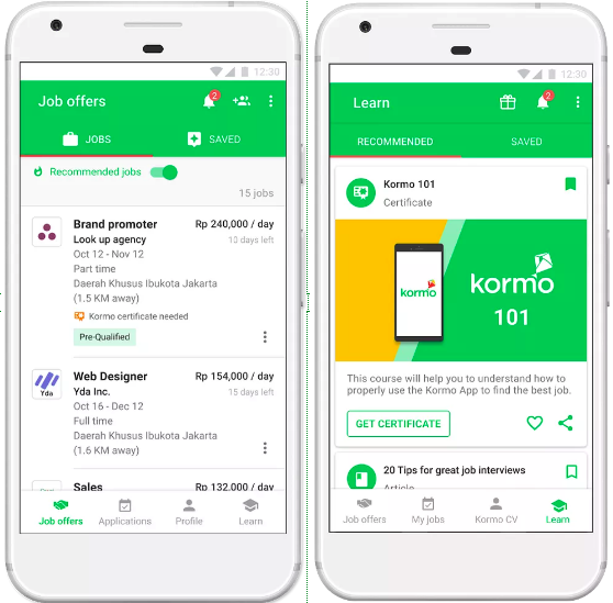 Kormo, Aplikasi untuk Bantu Anak Muda Cari Pekerjaan Informal