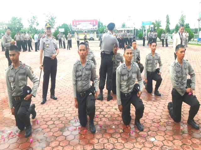 Polres Rohil Sambut 10 Bintara Remaja Polri