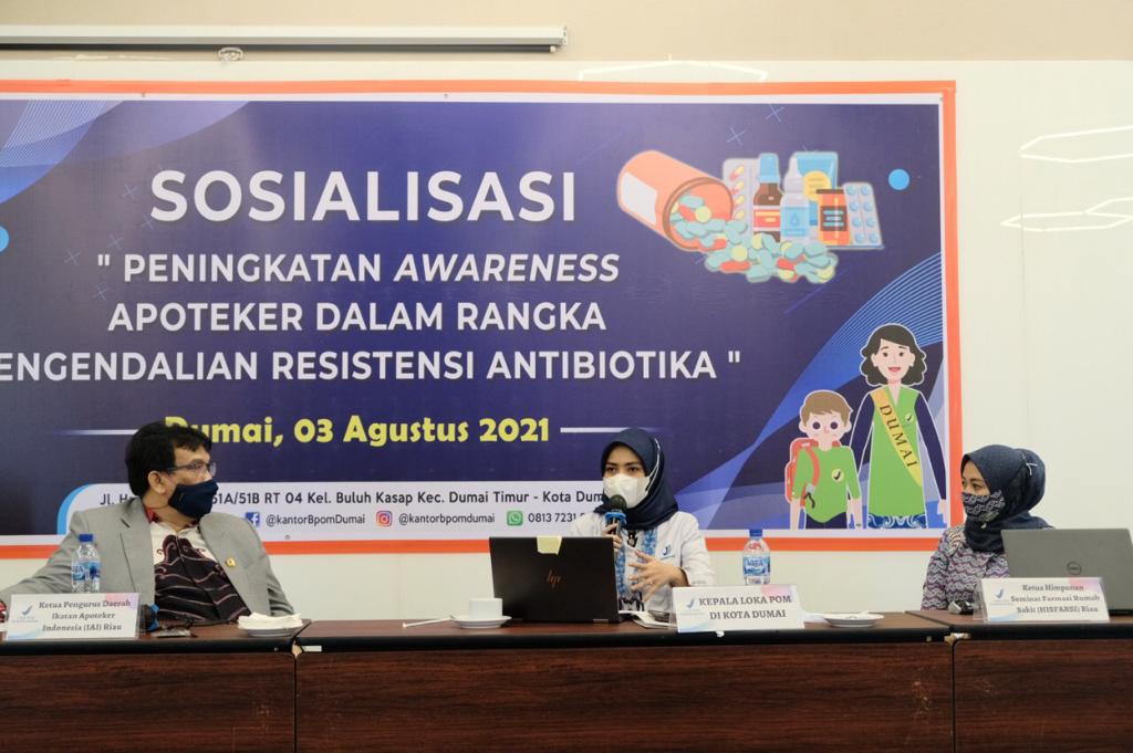 Loka POM di Kota Dumai Gelar Sosialisasi Peningkatan Awareness Apoteker