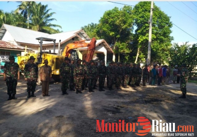 Meski Hari Libur, Dandim 0320/Dumai Tinjau Sasaran TMMD ke 102