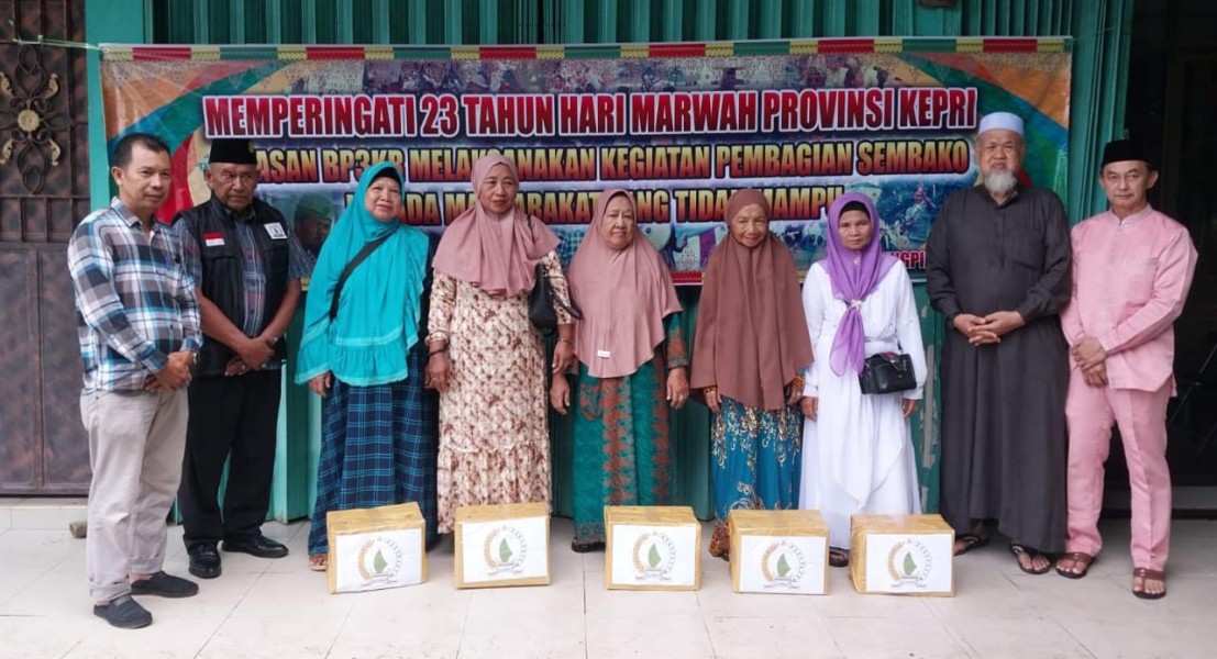 Di Hari marwah kepri ke 23 Tahun 2025 BP3KR kembali menggelar aksi sosial