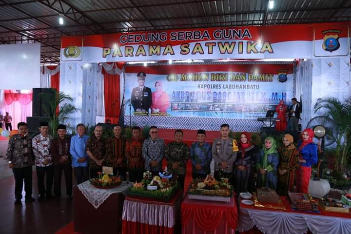 Bupati Labuhanbatu hadiri Acara Mohon Diri dan Pamit Kapolres Labuhanbatu