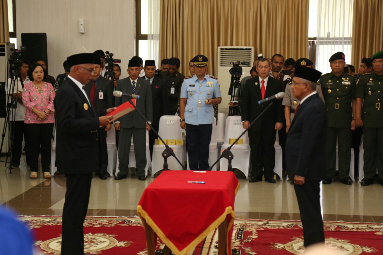 Wardan Cuti, Gubri Lantik Pj Bupati Inhil